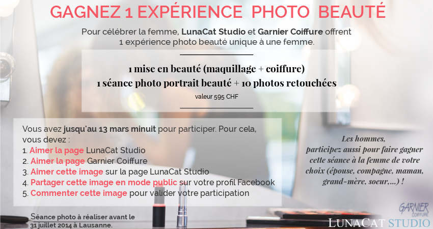 concours séance photo portrait beauté