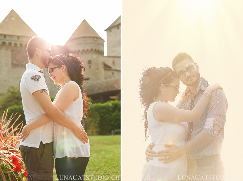 seance photo engagement chateau chillon