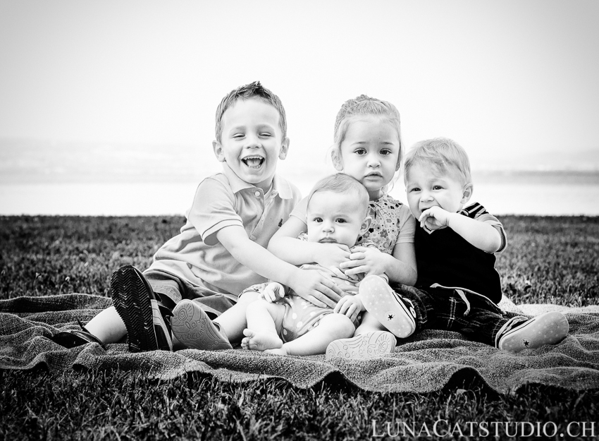 family photo lake lausanne vaud geneva