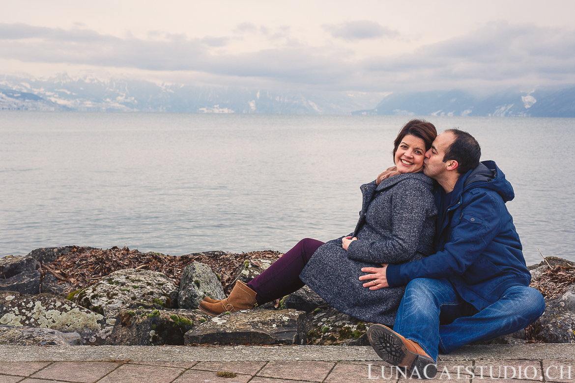 photo maternité lac léman