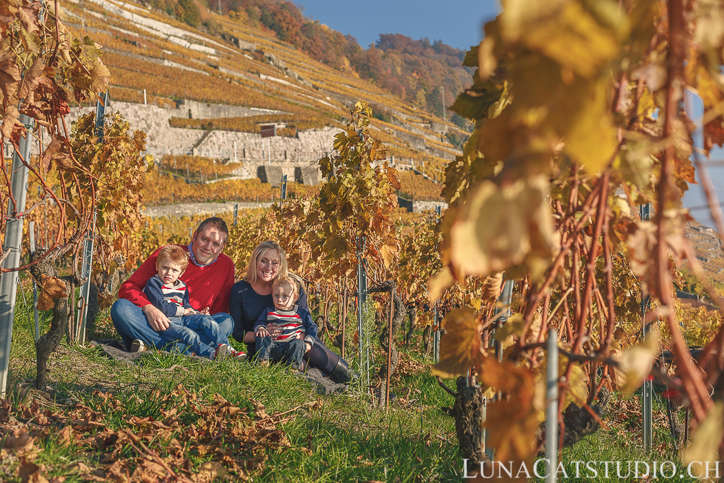 mini-séance photo famille vignes